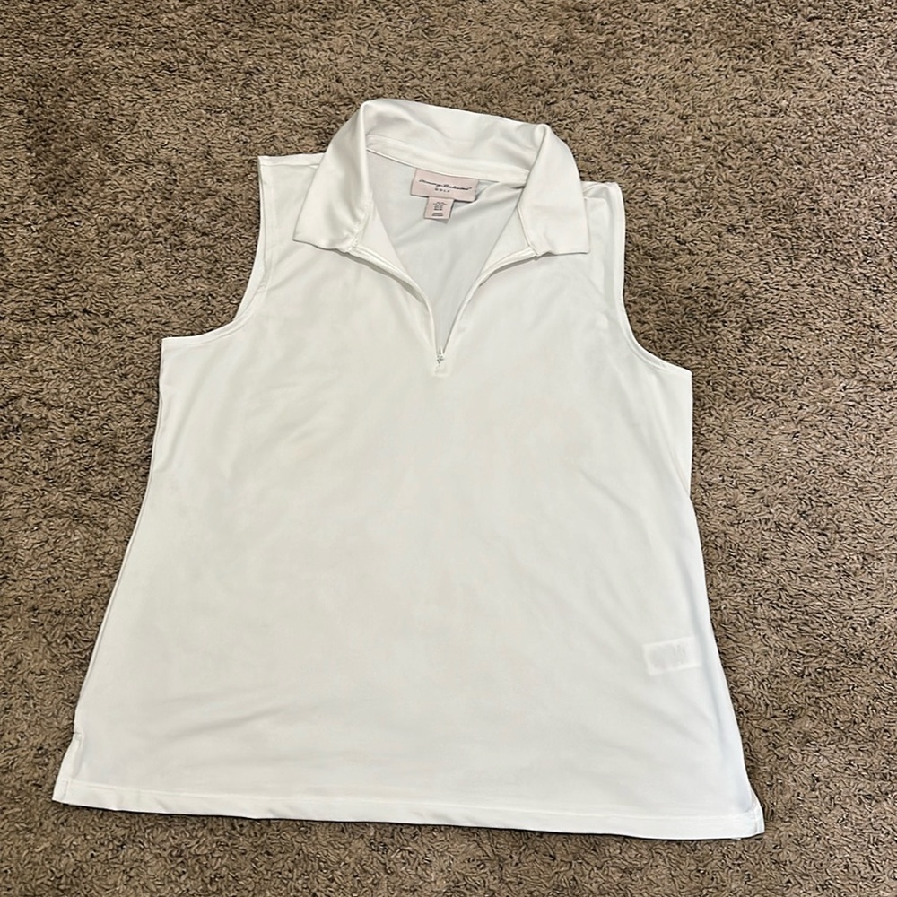 Tommy Bahama white womens golf shirt